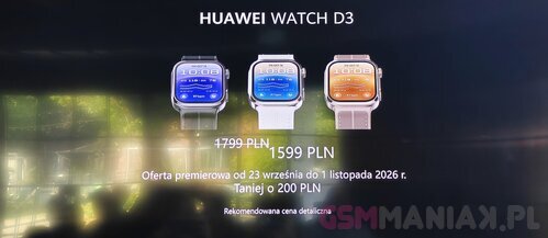 HUAWEI WATCH 3D w Polsce - cena, promocja i warianty