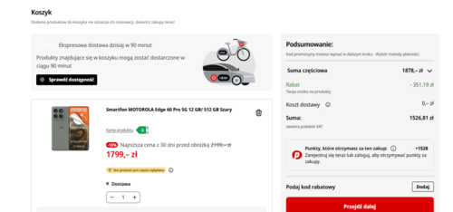 Motorola Edge 60 Pro w super cenie w Media Markt