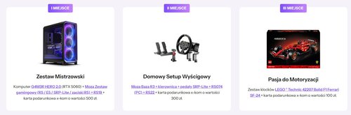 Turniej MOZA Racing w Forza Motorsport w nowym x-kom - nagrody