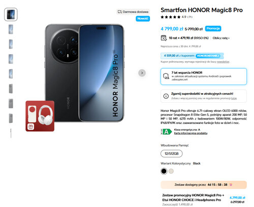 Honor Magic 8 Pro + prezenty