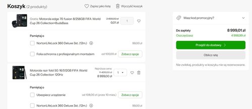 Promocja na smartfony Motorola