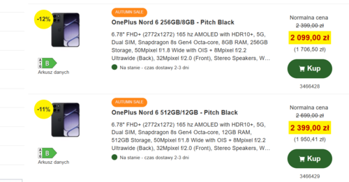 OnePlus Nord 6 w promocji z Polski od 2099 złotych