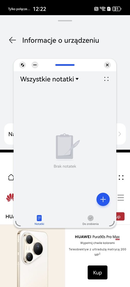 Praca z trzema aplikacjami w tym samym czasie to żaden problem dla HUAWEI Pura 90s Pro Max