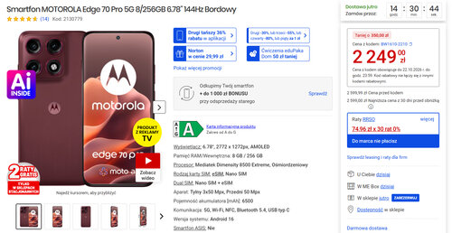Motorola Edge 70 Pro