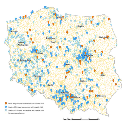 Mapa zasięgu Orange III kwartał 2026