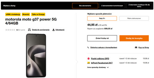 Motorola Moto G37 Power