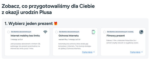 Prezenty Plusa na 30. urodziny