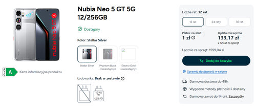 Nubia Neo 5 GT 12/256 GB